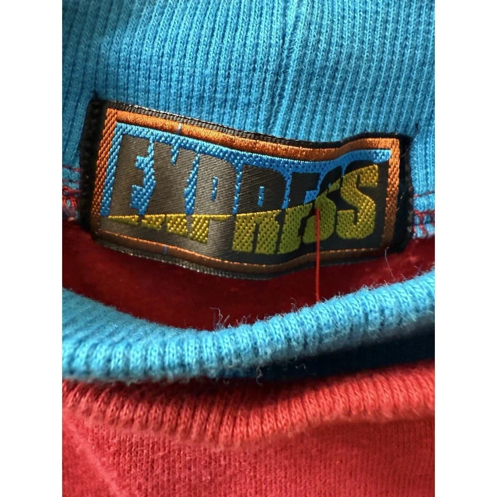 Vintage Express Teen Medium 12-14 Graphic Sweatshirt‎ **Stain See Last Photo G52